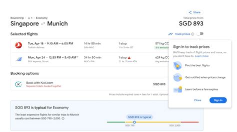 It’s easy to use and as you can see from the screenshot above, all you have to do is be signed into your Gmail and then slide “Track prices” just below the search engine. Google will then email you when the price goes up or down, which happens often, whether you’re searching for flights to Alaska or Zimbabwe. 2. Kayak.